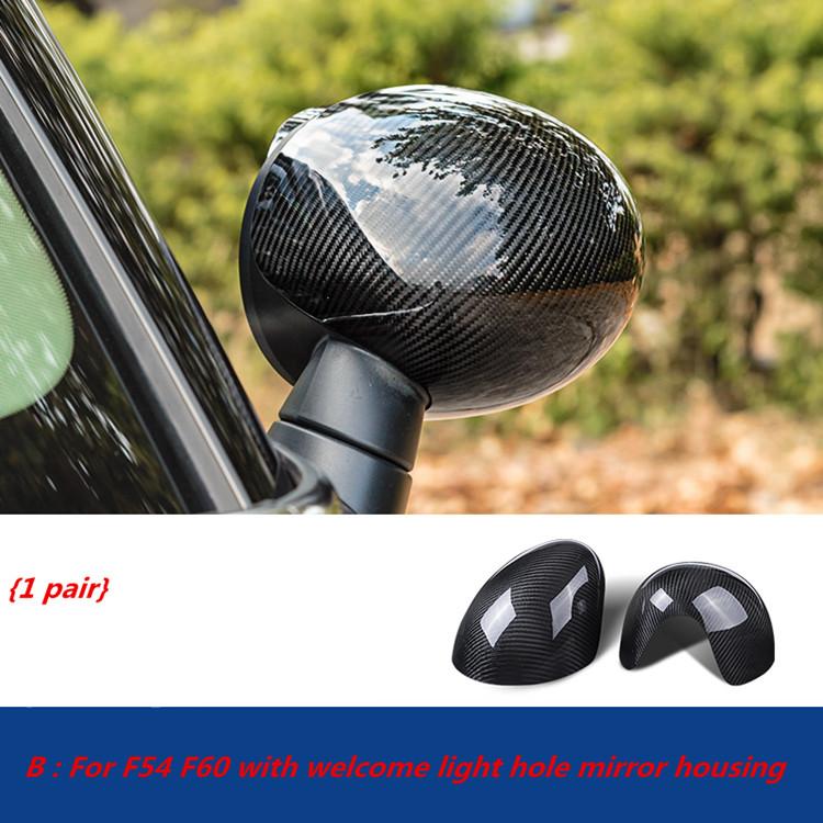 Fit for BMW MINI Cooper Countryman F60 Real Carbon Fiber Car Styling Accessories Door Handle Shell Mirror Housing