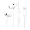 Lightning Wired Earphones MFi Certified HiFi Deep Bass Volume Adjustment Call Function Sound Leak Prevention Canal Type Tangle Prevention Low Latency