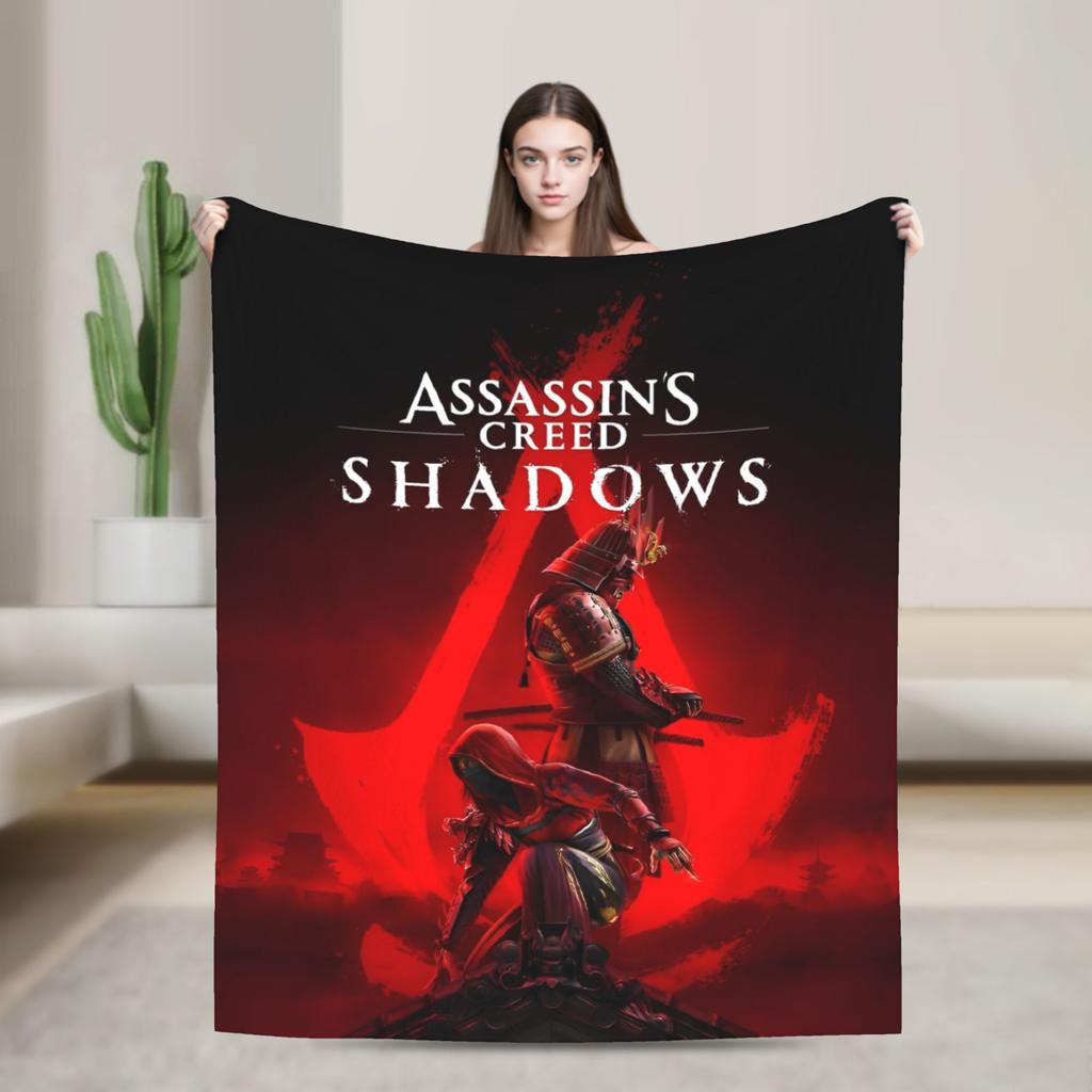 A-Assassin's Creed Deky Flanelové Vintage Teplá Přehozovádeka na přehoz Podzim/Zima