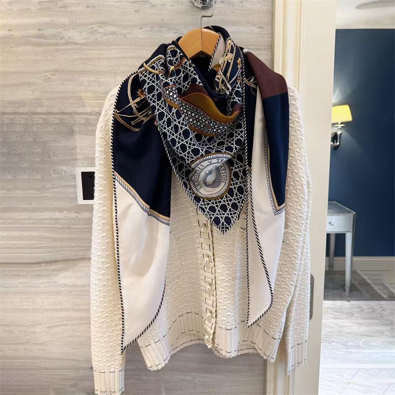 NINA SOLOR Silk Wool Scarf