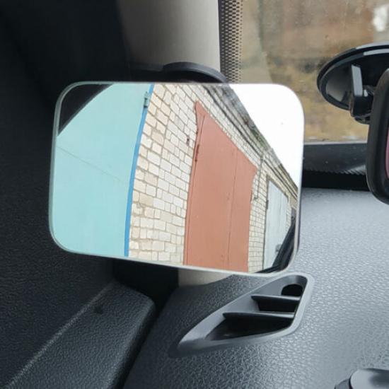 1pc 360° Car Rear View Convex Blind Spot Mirror Wide Angle Safety Parking