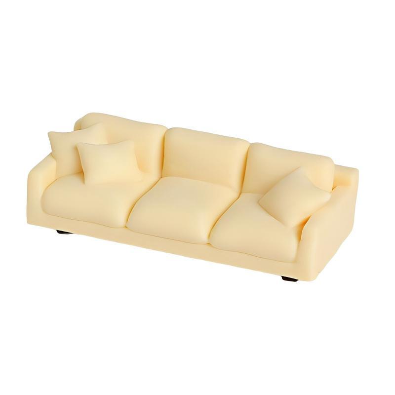 Miniature Simulation Sofa for Dollhouse Living Room 1 12 Scale Furniture Model Ornament for Kids DIY Decor Gifts