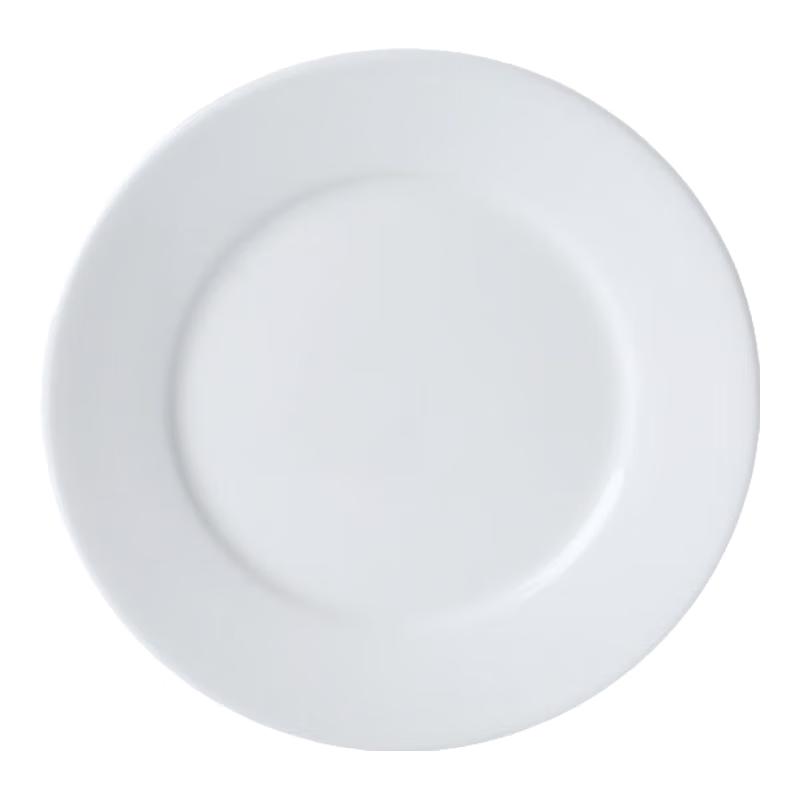 Deshangyuan Pure White Ceramic Dinner Plate Set