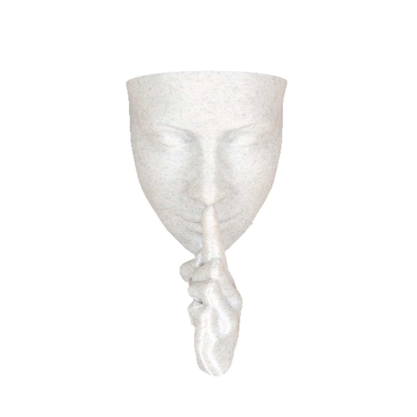 

Wall Mounted Decorative Flower Pot Holder Hand Shaped Sculpture Indoor Hanging Planter for Living Room Home Office Wall Decoration