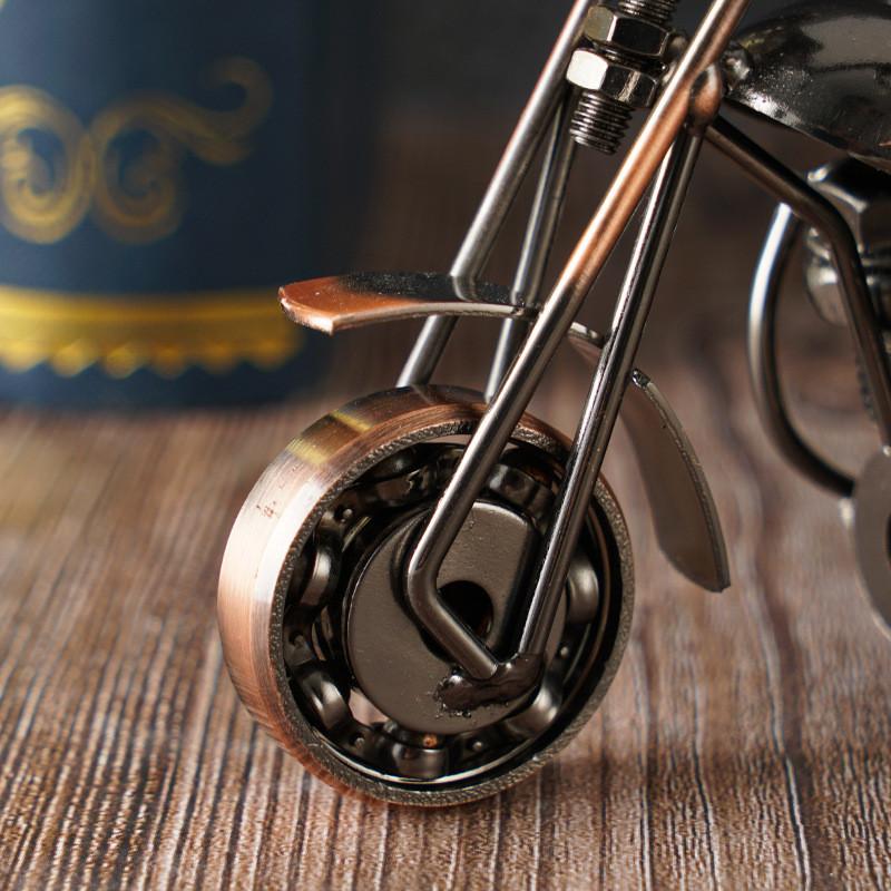 Retro Iron Art motocicleta model ornamente artă nostalgie colecție Harley motociclete figurine sculptură pentru decor acasă