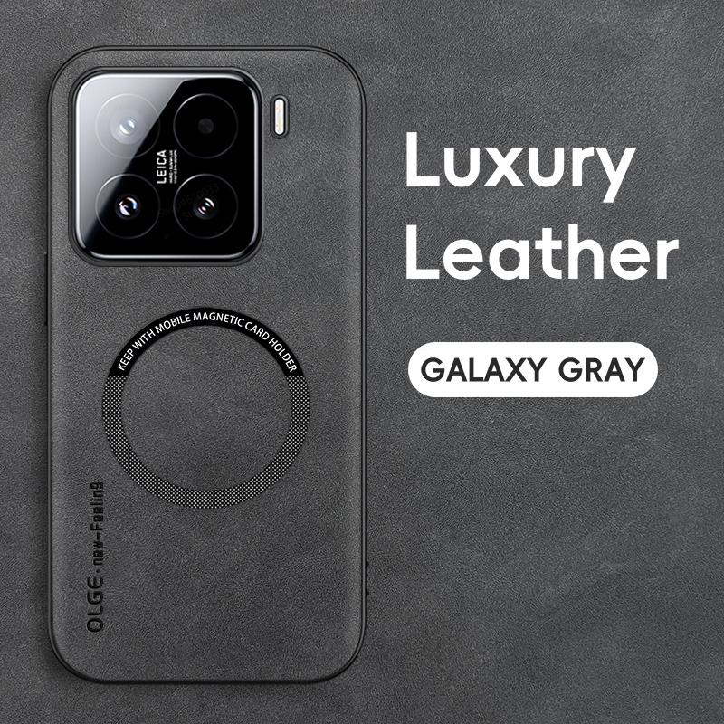 Leather Phone Cases For Xiaomi 15 14T 14 13T 13 12 12S 11 11T Pro Lite For Magsafe Magnetic Cover For Xiaomi 14T 14 13 12S Ultra