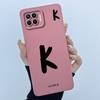 For OPPO F17 Oppo F17 Pro Case Oppo A73 A93 Reno 4F Back Cover TPU Silicon Lucky Initial Letter Couples Phone Bumper Soft Case