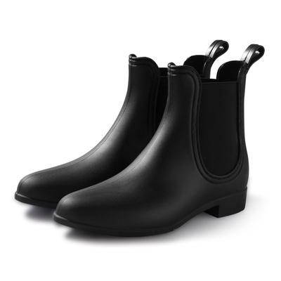 Fashion Spring Autumn Boots New Rain Boots for Women Warm Buckle Platform Slip On Pvc Waterproof Motorcycle Ankle Flat with Woman Shoes