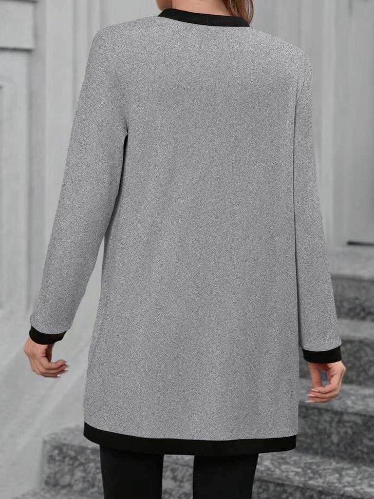 2025 Women's Fashion Color Block Patchwork Single-Breasted Top