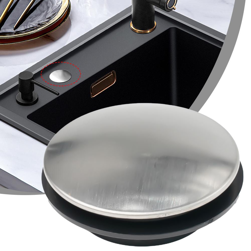 Sink Cover Sink Tap Hole Stainless Steel Stopper 45mm