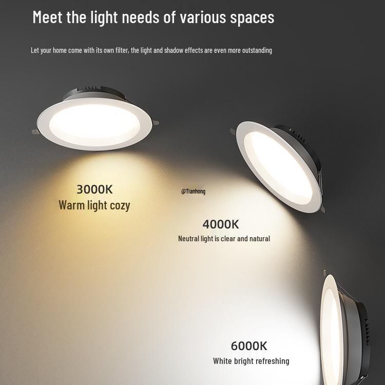 LED Einbaustrahler: 4-Zoll, 5-Zoll und 6-Zoll Optionen; 12, 15, & 18 Watt; Passt für 15 cm Öffnungen