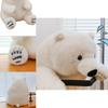 Charming Arctic Bear Plush Toy Cute Stuffed Animal For Kids Cozy Decorative Cushion
