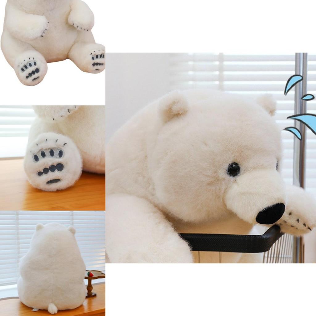 Charming Arctic Bear Plush Toy Cute Stuffed Animal For Kids Cozy Decorative Cushion