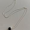 etrive Onyx Teardrop Necklace