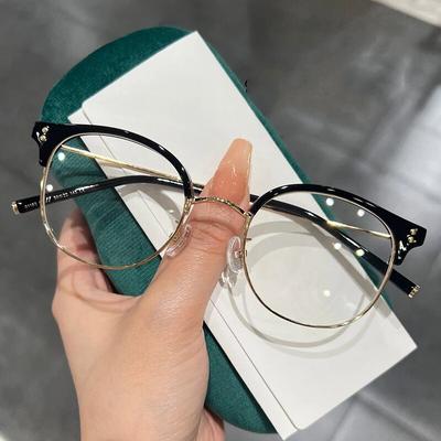 New Style Myopia Glasses Women Round Frame Short-sighted Eyeglasses Unisex Prescription Near Sight Eyewear with Minus Diopter
