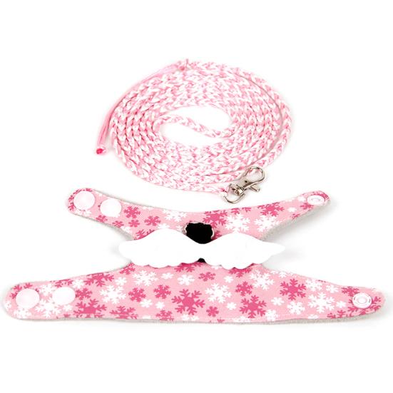 

Chinchilla Hamster Squirrel Harness Vest Clothing Leash Rope Small Pet Supplies рожевий
