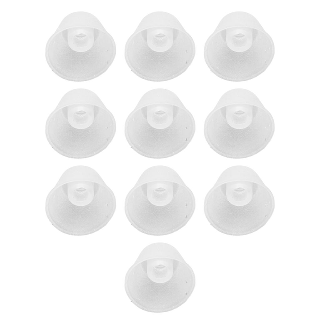 10pcs Replacement Earbud Silicone Cone Shaped Earbud Tips Set for Hearing Amplifier