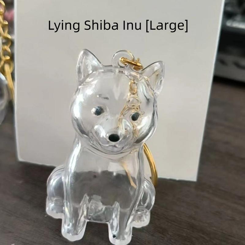 Dog Shape Pet Hair Storage Box Transparent Diy Handmade Pet Hair Keychain Backpack Decor Accessories Souvenir Collection Gift