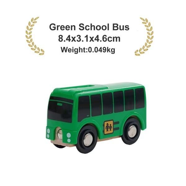 Wooden Magnetic Train Car Locomotive Ambulance Fire Truck Wood Railway Accessories fit for Brand Wooden Tracks Toy For Kids