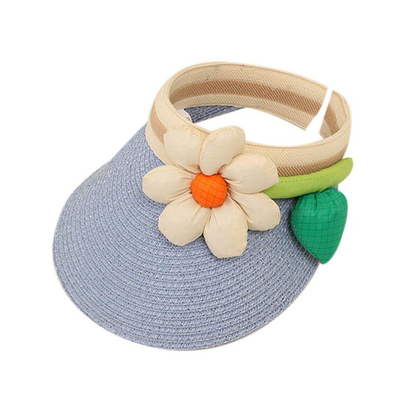 

Пустой цилиндр, сладкий и милый цветок, зонтик с большими полями для маленьких девочек