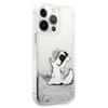 Etui Do iPhone 13 Pro Max Karl Lagerfeld Liquid Glitter Srebrne