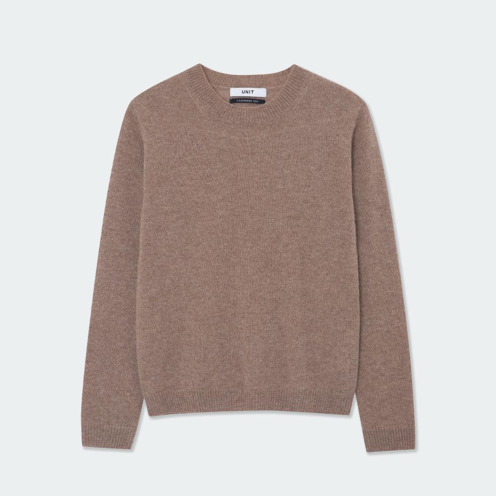 Yunis 100% Cashmere Basic Crew Neck Clover Pullover - 6 Colors