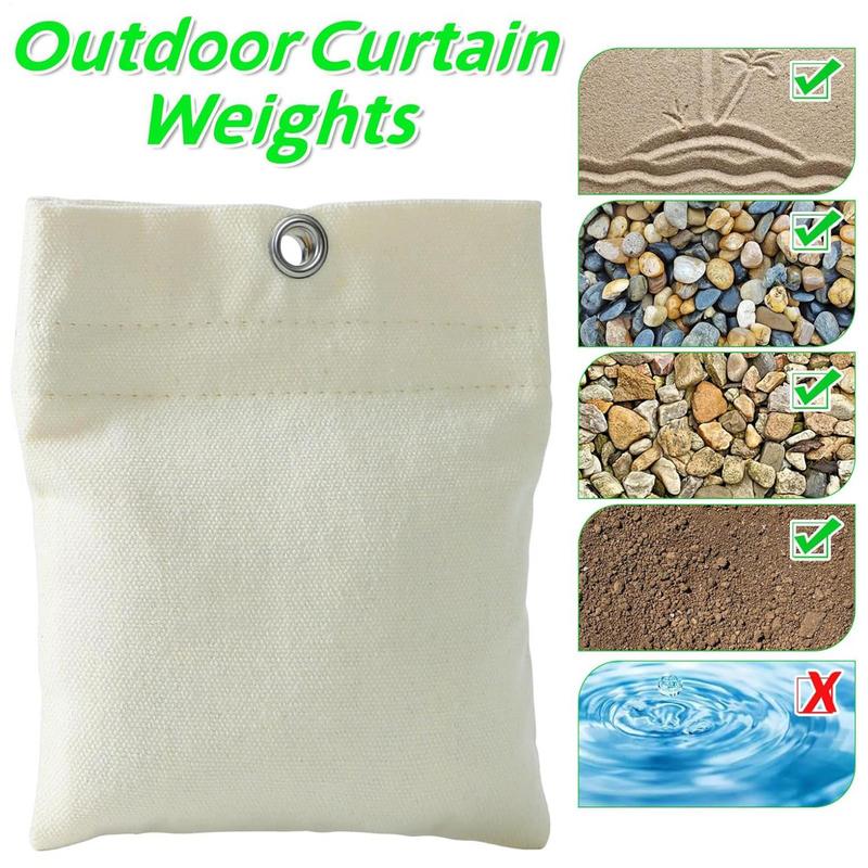 Outdoor Curtain Weights 8pcs outdoor curtain weight bag set curtain bottom weight bag for Fixing Tablecloth Garden Flag