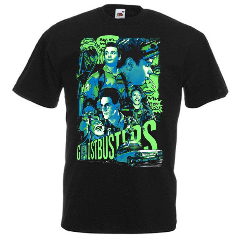 Ghostbusters Movie Poster T-shirt black all sizes S