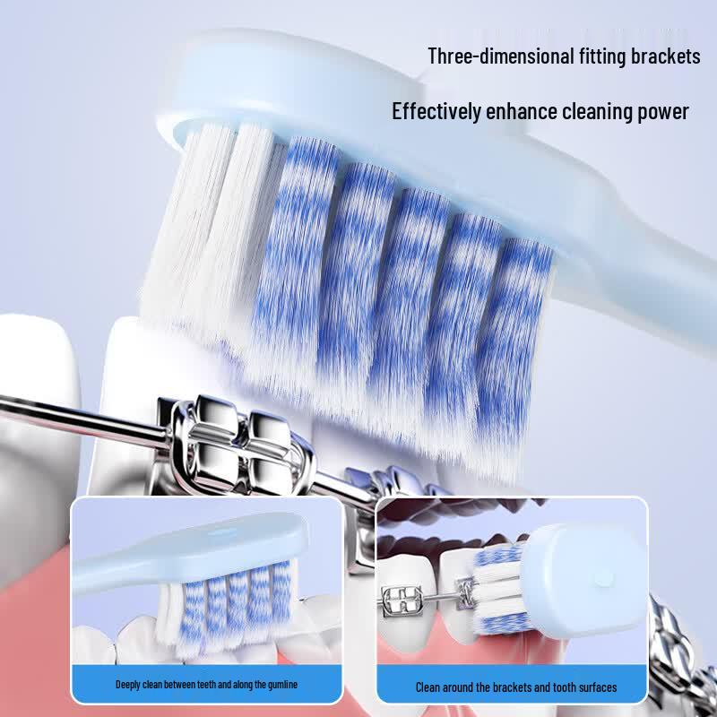 Shoubei Orthodontic Soft Bristle Toothbrush for Adults (2-Pack)