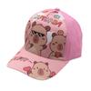 Capibara Themed Baseball Cap for Children - Cute Cartoon Capibara Baseball Cap with Sun Protection