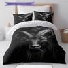 Satan Symbol Pattern Bedding,Quilt Set Quilt Cover Pillowcase Home Birthday Gift (1 * Duvet Cover + 2 * Pillowcase, Without Core)