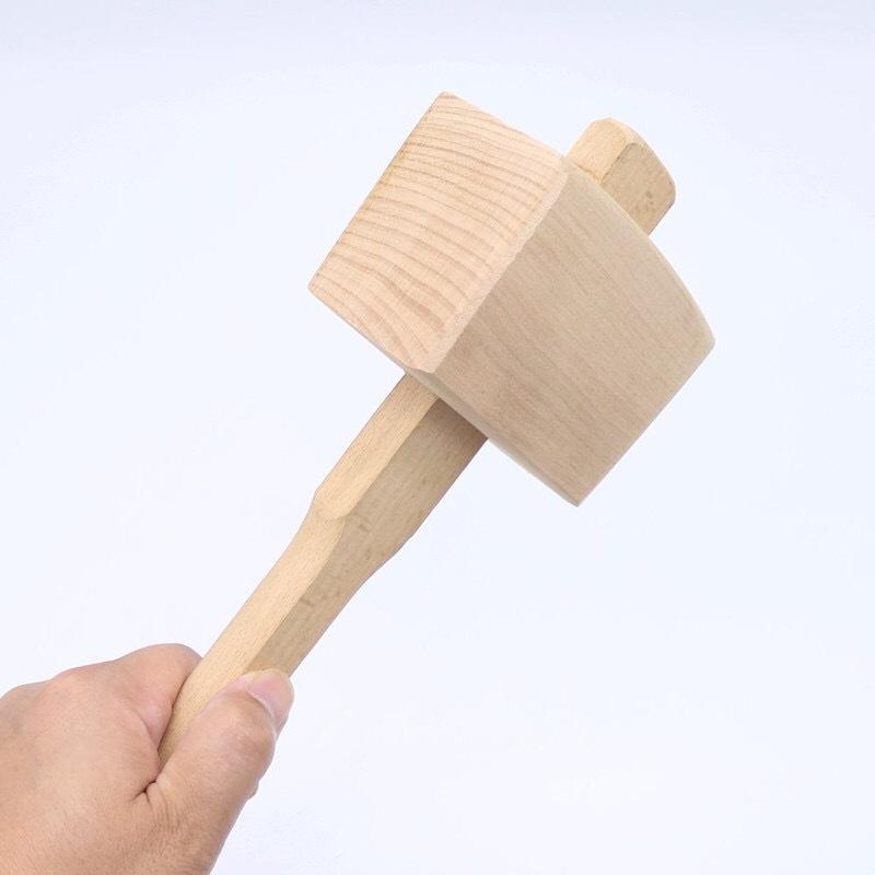 Ice Mallet and Lewis Bag - Wood Hammer and Canvas Bag for Crushed Ice