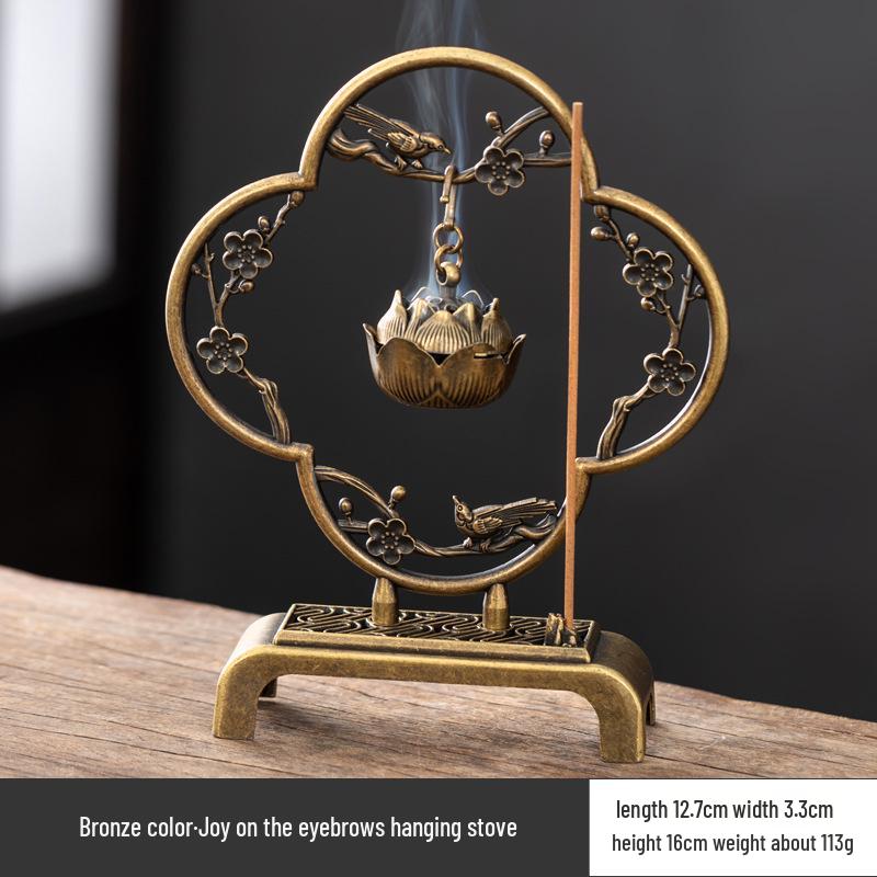 Creative Boshan Hanging Incense Burner for Home Use - Tea Ceremony Ornament for Agarwood & Sandalwood Coil Incense