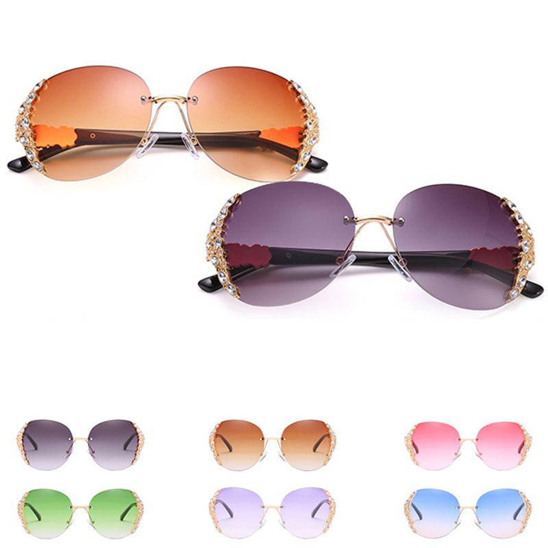 Stylish And Timeless Men Women Vintage Mirror Frameless Flat Lens Sunglasses