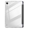 For Xiaomi Redmi Pad SE Case Tri-Fold Stand Leather+TPU+Acrylic Clear Back Tablet Cover