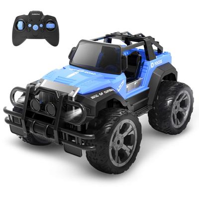 DEERC Scale Rechargeable RC Jeep Car for 80 Minutes of Operation Remote Control Kids Christmas Gift for Elementary and Middle School DE42 1/18 2.4GHz