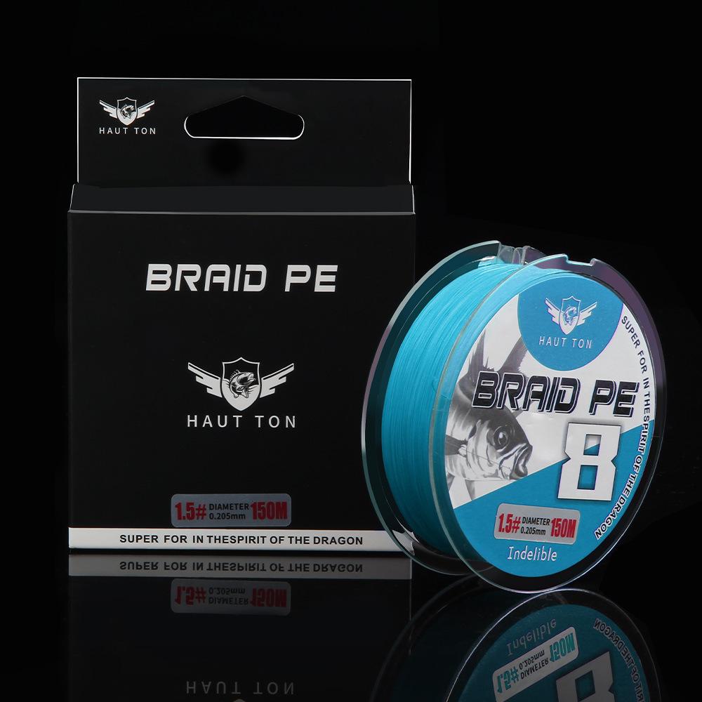 Fade-resistant 8-strand Long-cast PE Fishing Line, PE Braid Line, Main Fishing Line, China Red Super Strong Fishing Line (as the picture,Standard&1.5)