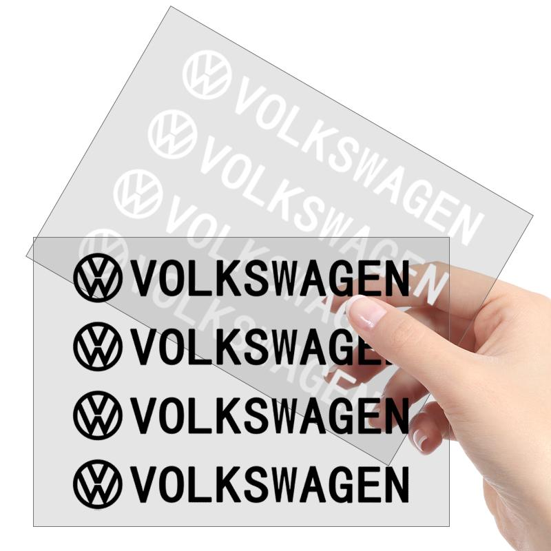 4 ks Samolepky na kliky dveří auta Samolepky na pneumatiky a zpětná zrcátka Pro Volkswagen Golf-5 6 7 MK6 Jetta Lavida Polo Tiguan Passat B5 B6 B7