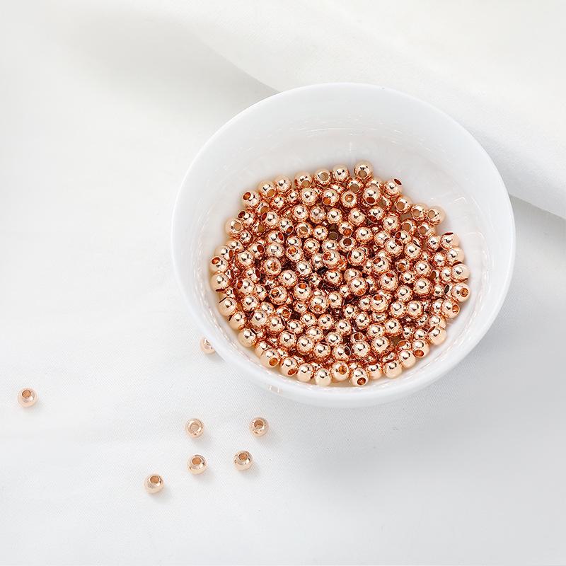 18K Gold-Filled Color-Preserving Spacer Beads for DIY Necklace Jewelry