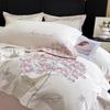 Light Luxury Skin-Friendly Embroidered Duvet Cover Set, Super Soft & Breathable, Available In Single/Double & Student Three-Piece Styles.