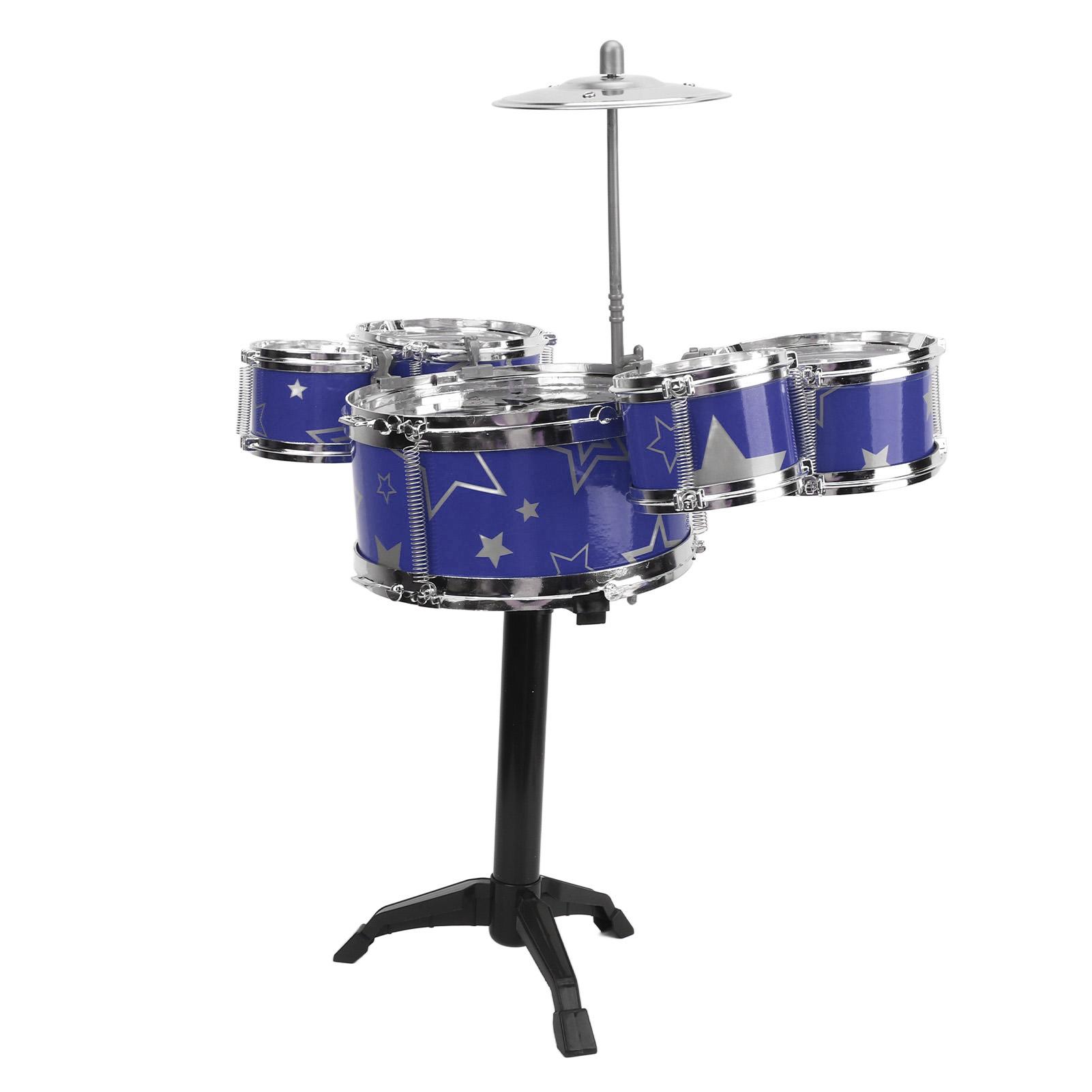 

Toddler Jazz Kit Hand Eye Coordination High Sturdy ABS Easy Assembly Kids Set for Family Education