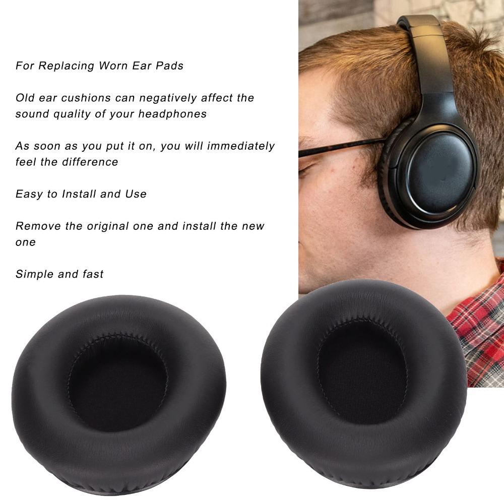 2PCS Soft Replacement Ear Cushions for TaoTronics TTBH060 Headphones Headphone Repair