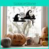 Halloween Spider Theme Web Wizard Hat Pattern Home Wall Sticker Decoration