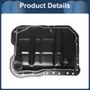 UXCELL 1 Pc No.2151025050 Engine Oil Pan for Hyundai Santa Fe 2019-2020 Iron Black