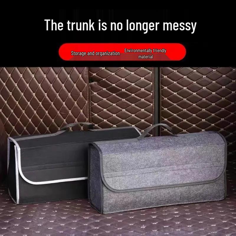 Felt Car Trunk Organizer: Large Capacity Tool and Storage Bag