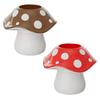 Mushroom Shaped Multifunctional Pen Pencil Cup With Storage Compartment Plastic Design For Office Home School Decors