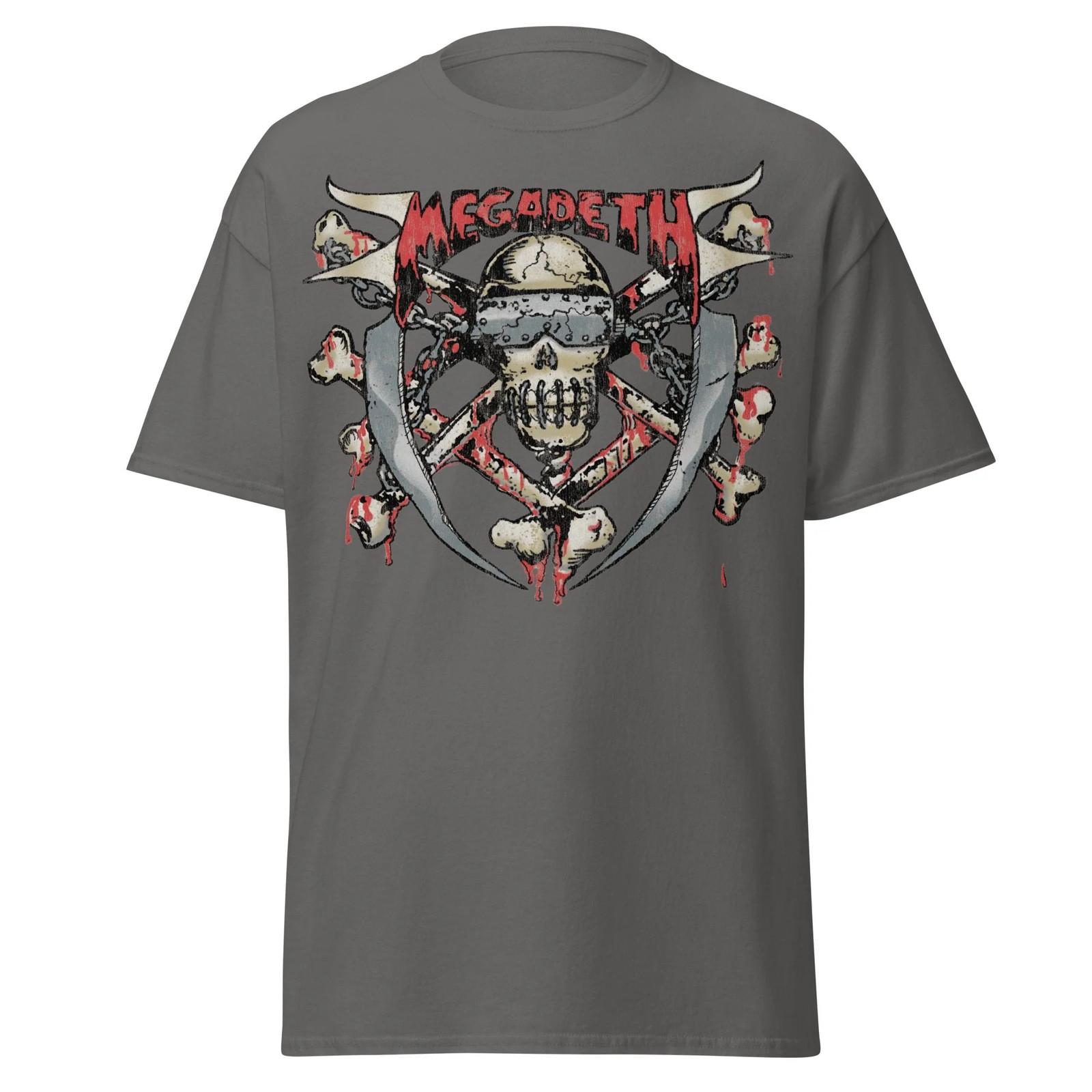 Megadeth - Hand Painted Vic Jumbo Print T Shirt XXXL