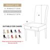 Elastic Dining Chair Cover Home Wedding Chair Cushion Removable Slipcovers Protector Anti-Dust Furniture Decor For Banquet Party