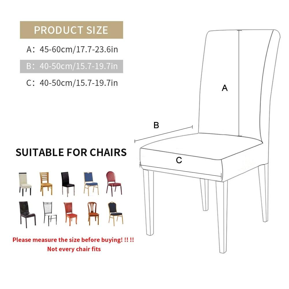 Elastic Dining Chair Cover Home Wedding Chair Cushion Removable Slipcovers Protector Anti-Dust Furniture Decor For Banquet Party