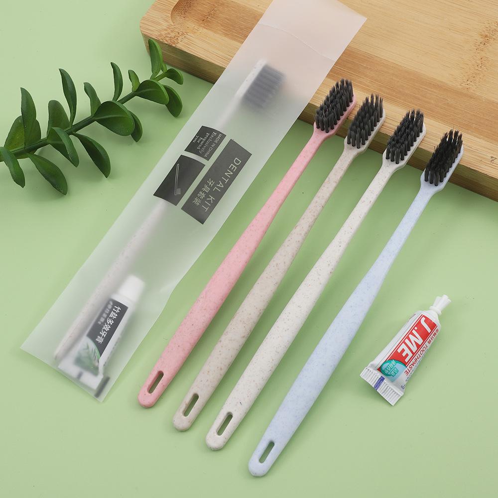 

100PCS Hotel Clean Disposable Toothbrush Toothpaste Wash Gargle Suit For Travel Camping Man Women Potrable Bathroom Toothbrush
